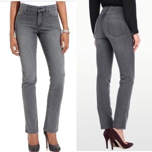 NYDJ Sheri Skinny Jeans Basalt Wash Gray, Size 12